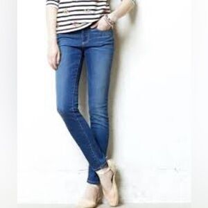 Anthropologie Pilcro &‎ The Letterpress Skinny Blue Jeans